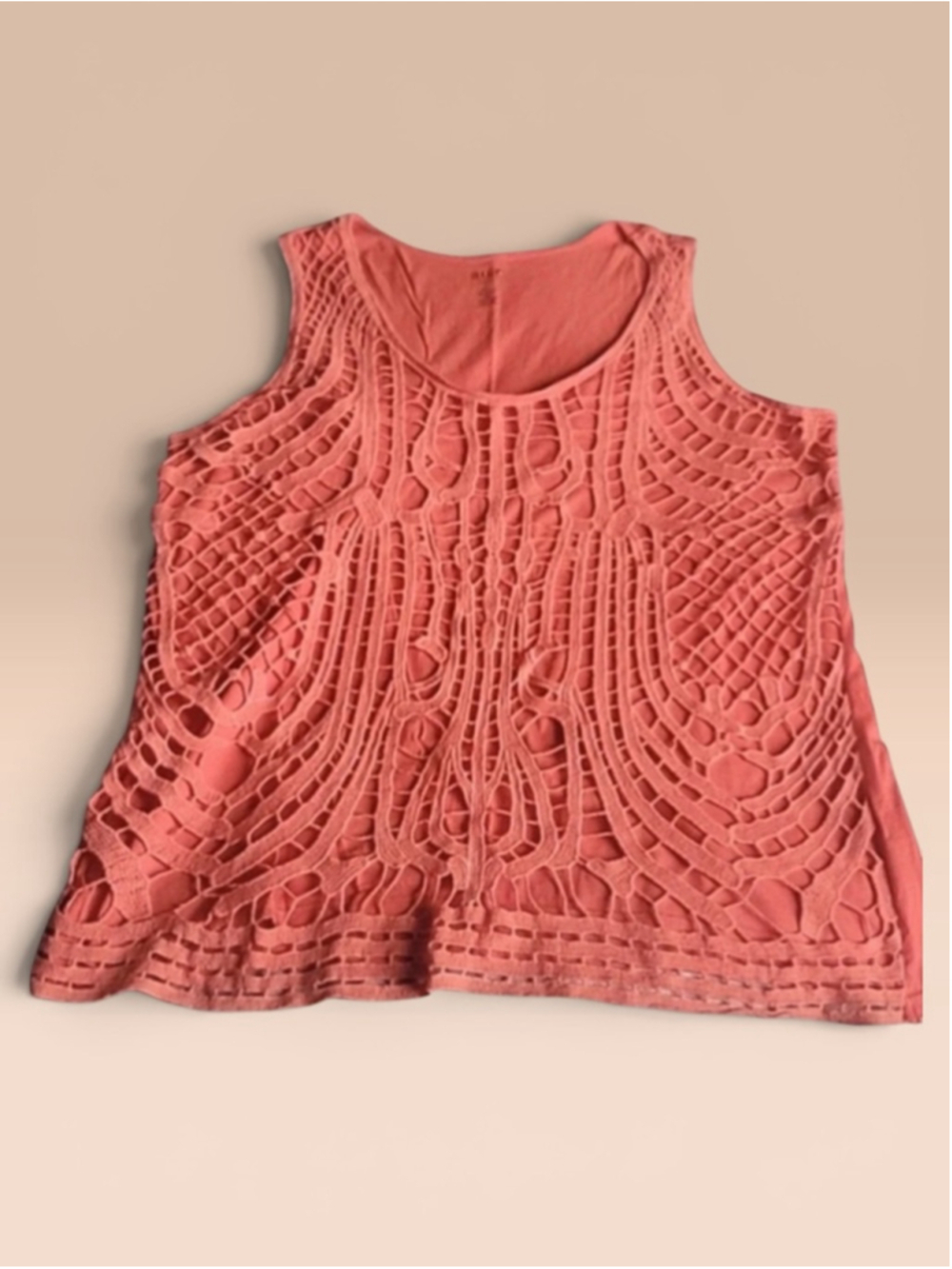 Women's A.N.A Coral Crochet Tank Top S